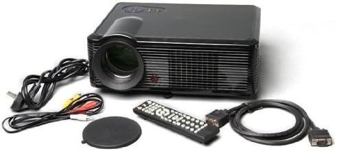 5" Active Matrix TFT LCD LED Projector with 1080P HDMI Output and EU Plug (Black)