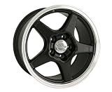 41Q3Mu5v6FL. SL160  Detroit Wheels ZR1 Corvette  Black with Machined Lip   17 x 9.5 Inch Replica Wheel