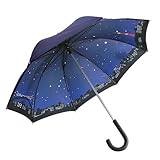 Ray バックプリント傘 StarLit-Tokyo ネイビー