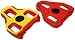 Exustar Look Keo Compatible Cleats - Red/yellow