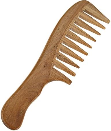 Handmade Wooden Sandalwood Wide Tooth Wood Comb Natural Head Massager Hair Combs Hair Care