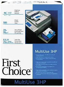 Domtar 85771 MultiUse Premium Paper, 3-Hole Punch, 98 Brightness, 24lb, Ltr, White, 500 per Ream