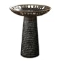 Grasslands Road Estate "Sing A Happy Song" Word Motif Birdbath, 20-Inch by 17-Inch