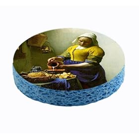 Fine Art Vermeer The Milkmaid Unique Kitchen Sponge