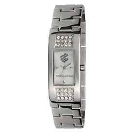 Rocawear Women's Iced Princess Silvertone Watch #Rl254821