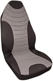 Type S Mesh Oval Seat Covers - Grey/Black