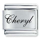 Name Cheryl Laser Italian Charms