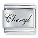 Jewelry : Name Cheryl Laser Italian Charms