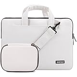 POFOKO New LITA 13 13.3" 13.3 inch PU Laptop Carrying Case / Shoulder Messenger Bag, White