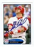 Mike Napoli Autographed/Hand Signed Baseball Card (Texas Rangers) 2012 Topps #37