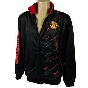 MANCHESTER UNITED SOCCER OFFICIAL LOGO JACKET SZ LARGE