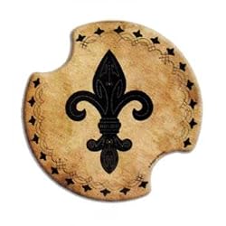 Fleur De Lis Ii Carsters 2 Pack, Coasters for Your Car