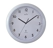 'Cadiz' White Radio Controlled Wall Clock
