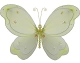 Hanging Nylon Butterfly Decorations nursery bedroom wedding party shower room decor 5 Yellow chloe Butterfly 41Q3XRexVKL. SL160 Hanging Nylon Butterfly Decorations nursery bedroom wedding party shower room decor 5 Yellow chloe Butterfly