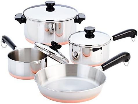 7 Piece Stainless Steel Oven Safe Dishwasher Safe Scratch Resistant Kitchen Cookware Set