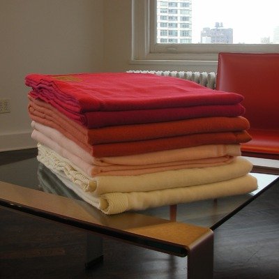 Victoria Merino Wool Blanket, Twin - Ivory