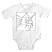 Onesie with male, man, black and white, shielded, patrolling, castle, Europe, noble, Lithuania, knight, warrior, swordsman, sworded, soldier