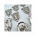 Religious Gifts Silver Tone Saint Mary with Miraculous Medal Rosary Centerpiece, Lot of 10, 1 1/4 Inch