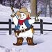Pattern for Western Snowman
