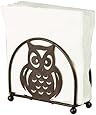 Home Basics Napkin Holder, Bronze with Owl Design