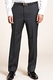 Autograph Pure Wool Flat Front Check Trousers [T15-0814A-S]
