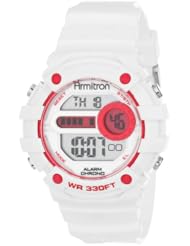 Armitron Womens 45/7031WHT Sport Pink Accented White Digital Chronograph Watch