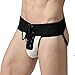 iiniim Men's Lace Up Jockstrap Sports Underwear - Medium - White