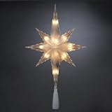 Lighted Bethlehem Star Indoor Christmas Tree Topper - Clear Lights