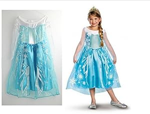Frozen Dress Elsa Dresskids Elsa Costume Baby Girls in Various Size (4T)