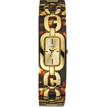 Indovina - W13588L1 - Ladies Watch - analogico al quarzo - Quadrante argento - Bracciale in resina Havana Guess - W13588L1 - Montre Femme - Quartz Analogique - Cadran Argent - Bracelet résine Havana