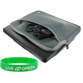 Acer Aspire Timeline AS5810TZ-4274 15.6-Inch Laptop Sleeve Case - Dual-Pocket Grey