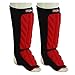 MRX BOXING & FITNESS Shin Guards Pads for Boxing MMA Muay Thai Kickboxing Training Workout Extra Padding with Deluxe Embossed Design Protective Gear Men Women Shin Protector S/M