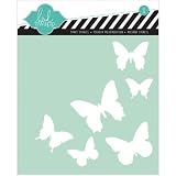 Heidi Swapp Butterfly Stencil, 6 by 6-Inch