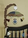 GEENNY Musical Mobile For Baby Boy Constructor CRIB BEDDING SET