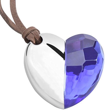 U07STORE 16GB Crystal Heart Shape USB Flash Drive with Necklace ( 16 GB,Blue )
