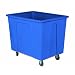 Wesco 272515 96 Gallons 12 Bushels Plastic Box Truck, Polyurethane Wheels, 550 lbs Load Capacity, 35" Height, 38" Length x 28" Width, White