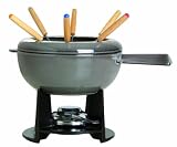 from Staub Staub 1400318 Mixte Fondue Set, 20 cm, Graphite Grey with Cream Interior Model 40509-584-0