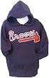 Men`s Atlanta Braves Solid Hooded Fleece