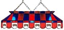 Imperial Philadelphia 76ers Licensed 40-Inch Rectangular Stained Glass Billiard Table Light