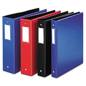 EasyOpen Locking Round Ring Binder 11 x 81/2 1 Capacity Black