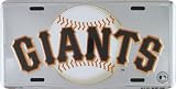 San Francisco Giants Super Stock metal auto tag mirror background