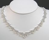 Crystal Necklace Set for Bridal Wedding Prom Pageant N1Y76