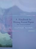  : A Handbook for Writing Formal Papers: From Concept to Conclusion