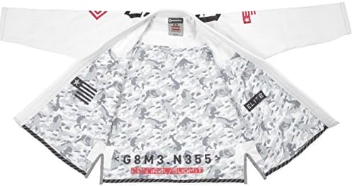 Gameness Elite Gi with Built in Rashguard + Free Submission and Position Videos + 30 Day Comfort Guarantee + IBJJF Approved