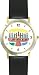 Hanukkah Candle Holder or Chanukia Judaica Jewish Theme - WATCHBUDDY® DELUXE TWO-TONE THEME WATCH - Arabic Numbers - Black Leather Strap-Size-Large ( Men's Size or Jumbo Women's Size )