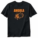 T-Shirt Black " Angola All Basketball " Country