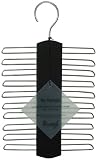 Review H & L RUSSEL LTD  / LEATHERETTE 20 BAR TIE RACK - BLACK