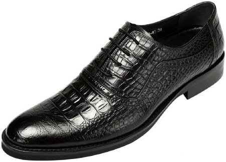 KLUOT Mens Selected Leather Print Formal Oxford Lace Up Shoes