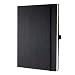 Sigel CO111 Notizbuch CONCEPTUM, Hardcover, schwarz, A4, kariert, 194 Seiten