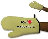 Produkt-Bild: 100% Baumwoller BBQ Grill-Handschuh mit Ich Liebe Margarete